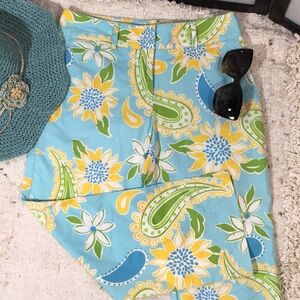 Lilly Pulitzer Via Blue Croissant capris
